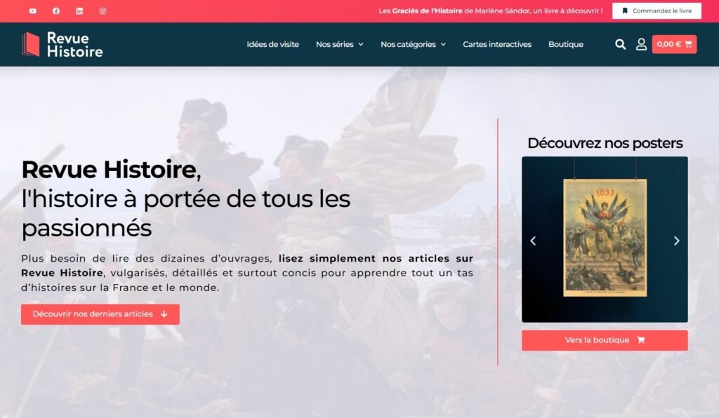 capture d'écran de Revue Histoire le 30 septembre 2024