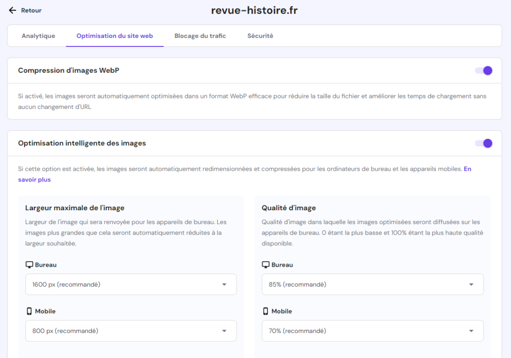 cdn hostinger optimiser les images