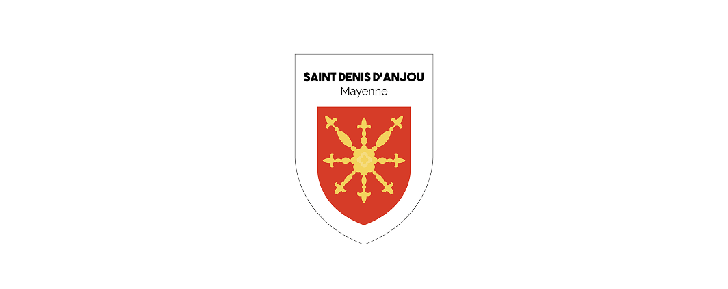 logo blanc sans fond commune de saint denis anjou
