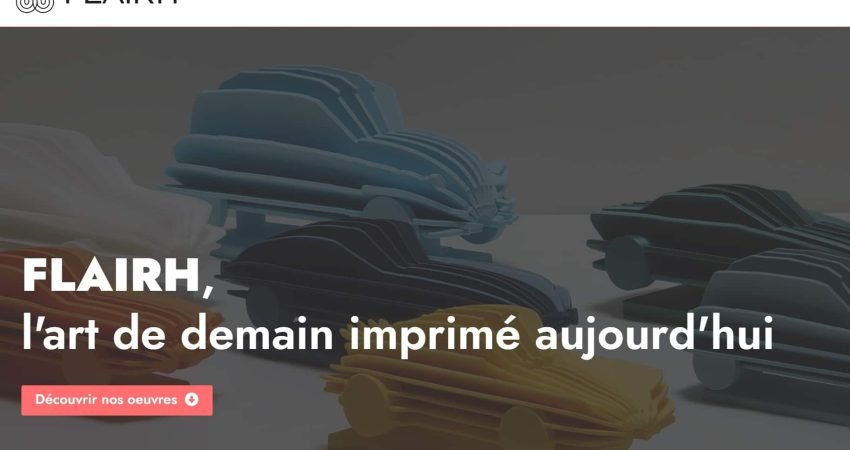 Page d'accueil du site e-commerce flairh