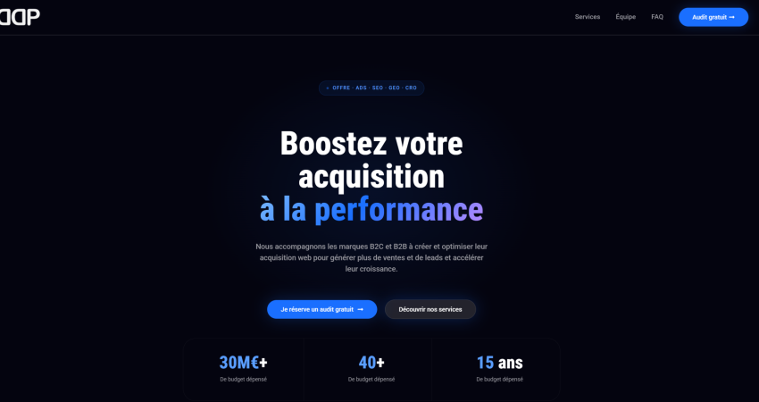 ddp agency agence acquisition seo sea sma